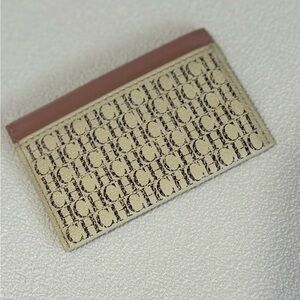 Carolina Herrera Monogram CHCH Card Holder Never use Made in Spain vegan leather